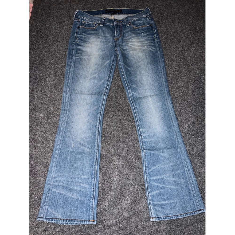 Lucky Brand Lucky Legend Blue Bootcut Jeans Size 4/27 Low Rise Distressed